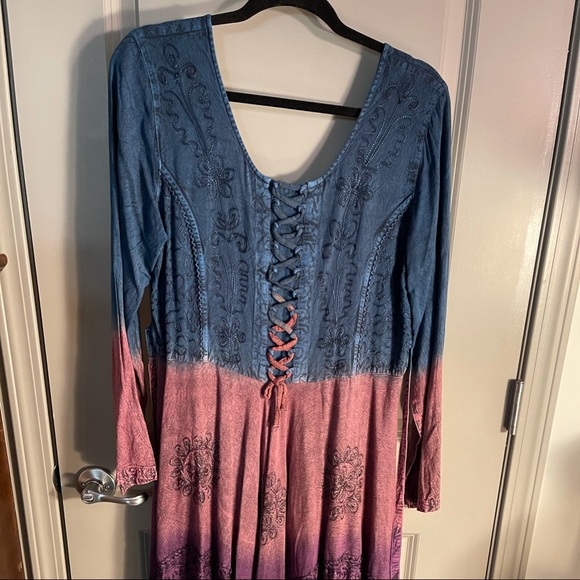 NWT.  Sacred Threads L/XL Dress.   BL/RD1 - Picture 12 of 13